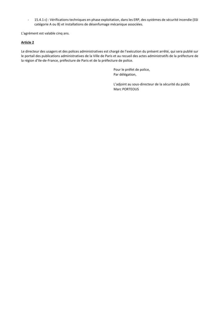 Attestation et accréditation Île-de-France